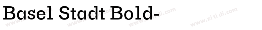 Basel Stadt Bold字体转换